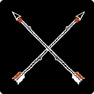 Crossed Arrows Decal